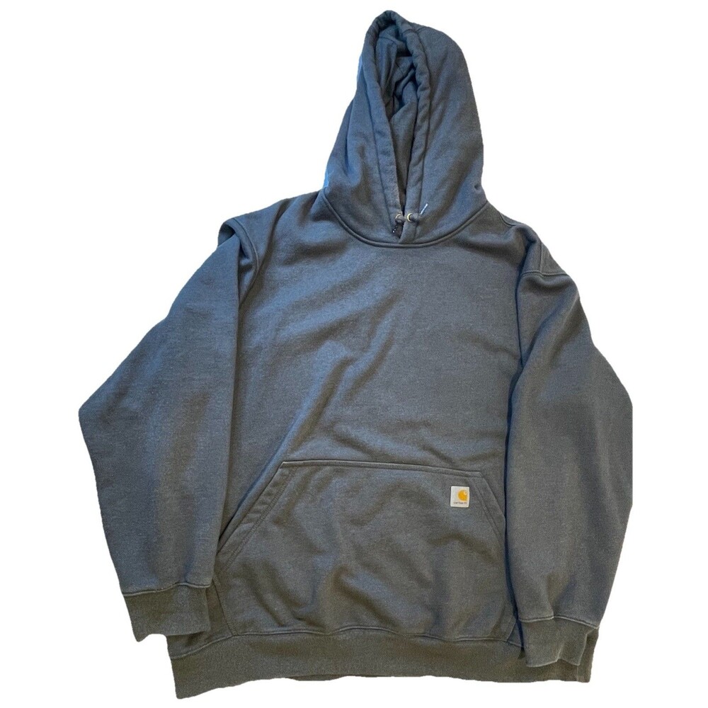Carhartt Rain Defender Hoodie Mens 3XL Dark Gray Loose Fit Work Sweatshirt